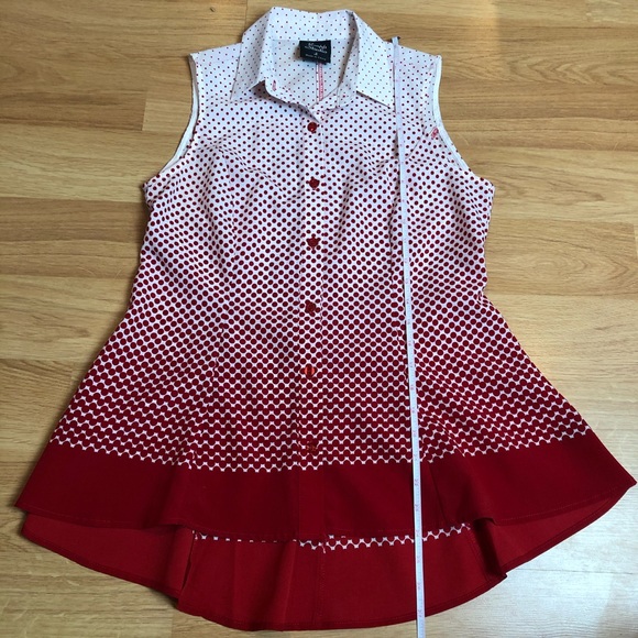 KNAPP STUDIO red white polka dot hombre sh… - Picture 11 of 13